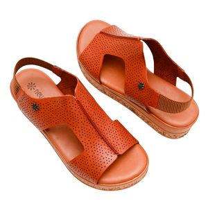 Sandália Plataforma New Face Damasco Feminina