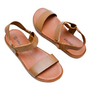 Sandália Flats New Face Âmbar e Caramelo Feminina