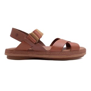 Tamanco Flats New Face Damasco e Caramelo Feminina