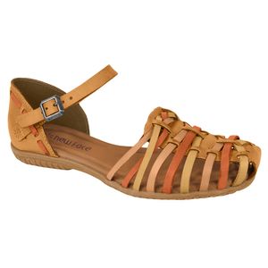 Rasteira Flatform New Face Mel New e Pessêgo Feminina